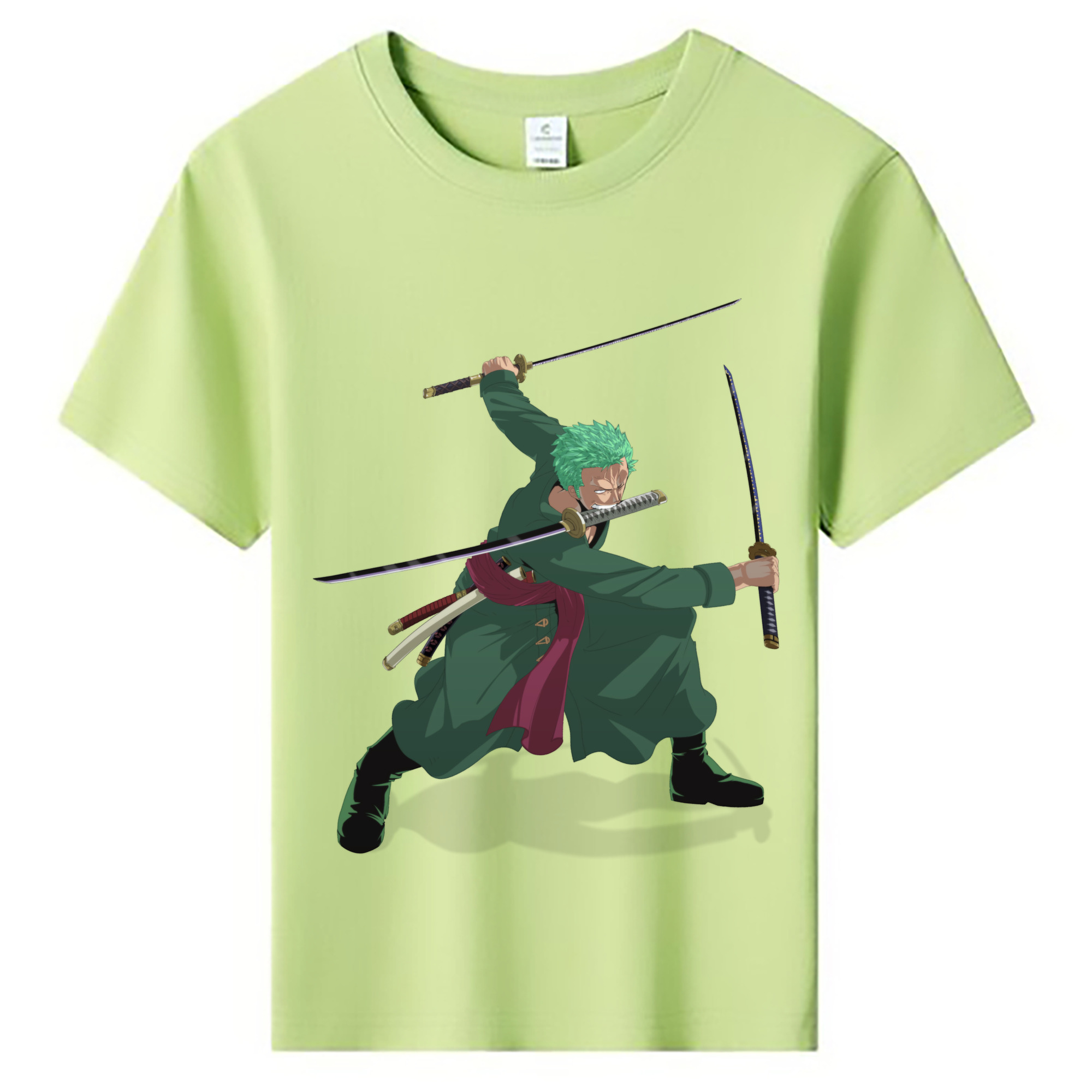 ワンピース ロロノア・ゾロ ONE PIECE Roronoa Zoro 綿100％キッズTシャツ（フロントプリント）